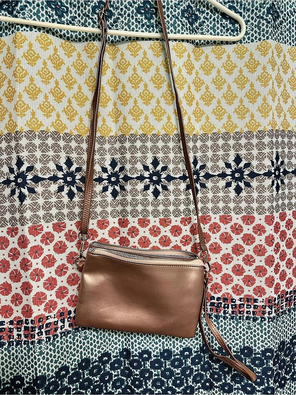 Champagne Crossbody Bag